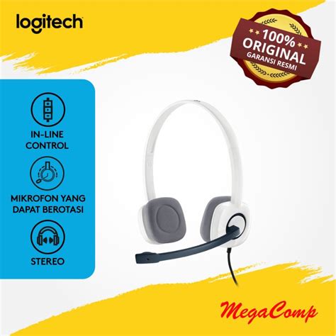 jual headset logitech  stereo shopee indonesia