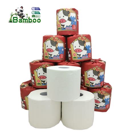 100 Bamboo Pulp 3 Ply 300 Sheets Toilet Paper Biodegradable Premium