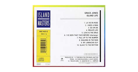 Grace Jones Island Life CD Available CapitanStock