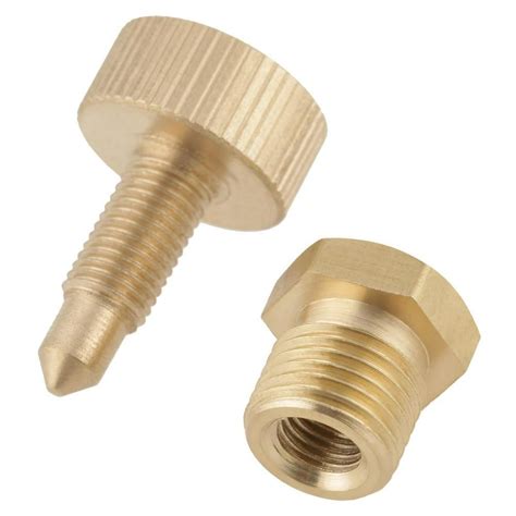 Tebru Air Bleed Valve 1pcs Brass Air Bleed Valve Screw For High