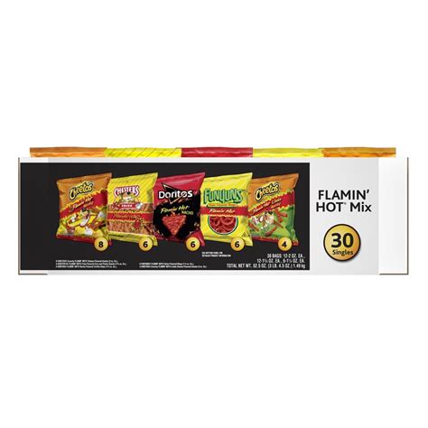 Frito Lay Flamin Hot Variety Pack Chips 30 Ct Shipt