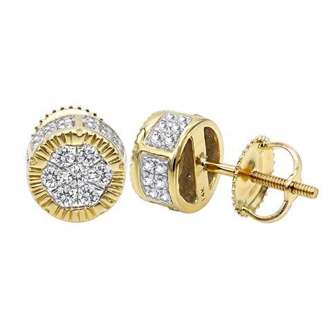 Diamond Earring 0.5ct in 14K Gold - Diamond Earrings - Diamond Jewelry