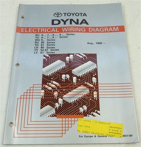 TOYOTA DYNA BU YU WU RU YH LH YY LY 1190 Schaltpläne ELECTRICAL WIRING