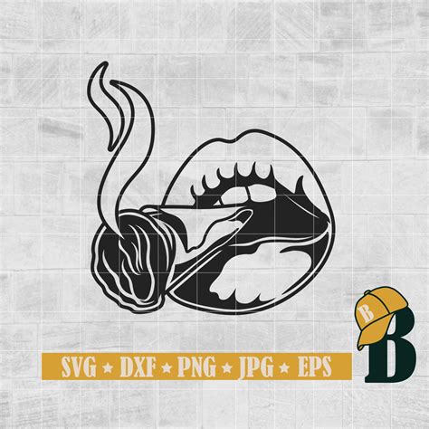 Smoking Weed Svg Weed Lips Svg Smoking Joint Svg Sexy Lips Etsy