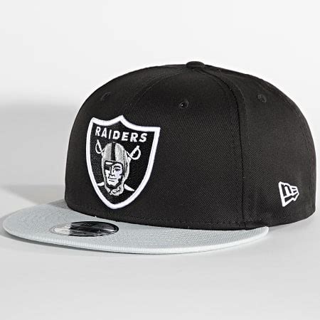 New Era Casquette Snapback Fifty Cotton Block Raiders Noir