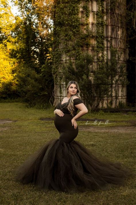 Dark Olive Ariel Maternity Photoshoot Dress Onesize Chicaboo