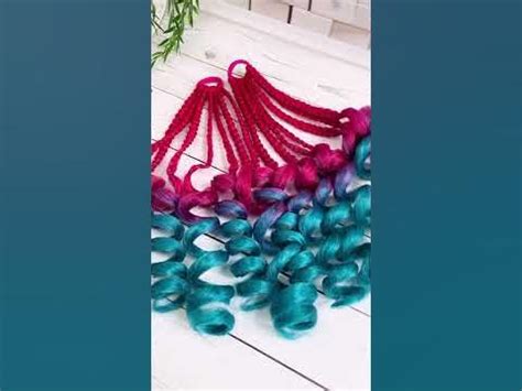 НОВИНКА!!! Стильные косы с локонами | Бантики с косичками | Hair bows ...