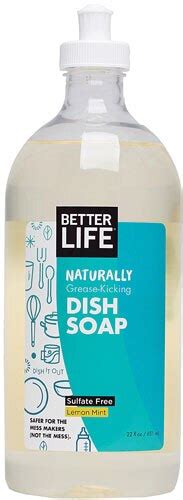 Better Life Natural Grease Kicking Dish Soap Lemon Mint 22 Fl Oz Vitacost