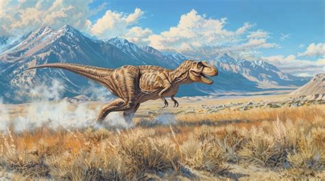 El tiranosaurio rex en la naturaleza | Foto Gratis