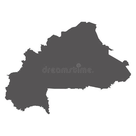 Vector Illustration Of Burkina Faso Map Stock Vector Illustration Of