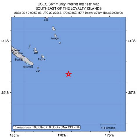 Shoa Evalúa Posibilidad De Tsunami En Costas Chilenas Tras Terremoto 78° En Nueva Caledonia