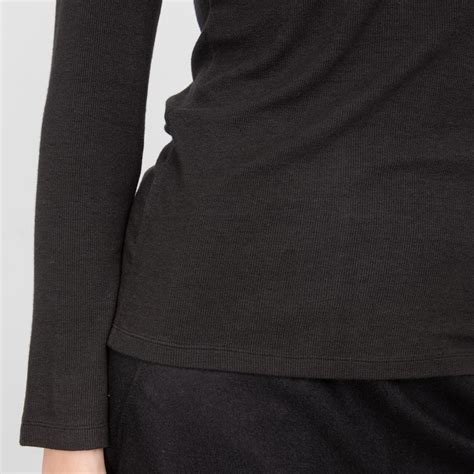 Black Modal Ribbed Longsleeve Wolfensson