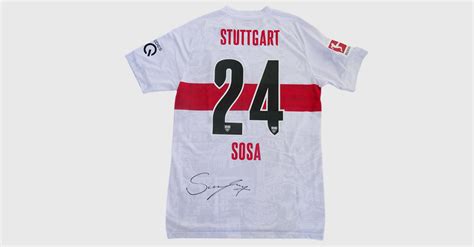 Borna Sosas Getragenes Vfb Trikot Aus Dem Spiel Gegen Frankfurt