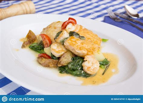 Baked Monkfish With Vegetables Traditional Recipe From The North Of