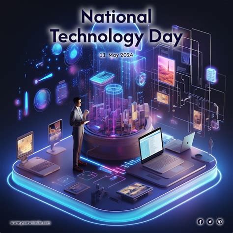 Premium Psd National Technology Day