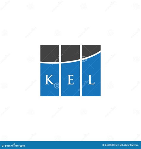 Kel Letter Logo Design On White Background Kel Creative Initials