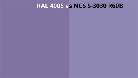 Ral 4005 Vs Ncs S 3030 R60b Ral Colour Chart Uk