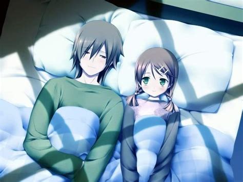 anime couples sleeping together anime amino