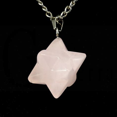 Comprar Colgante Merkaba Cuarzo Rosa Geotierra Es