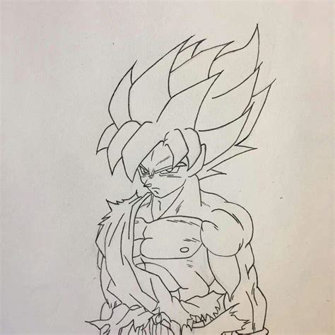 Super Saiyan Goku Drawing | DragonBallZ Amino