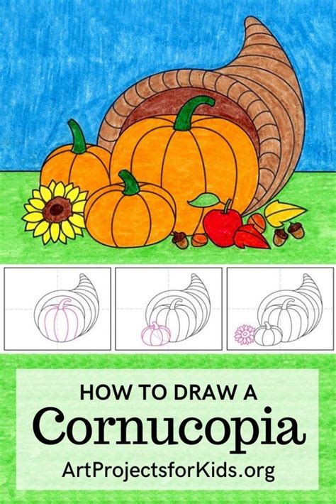 Learn how to draw a Cornucopia with this easy step by step tutorial. # ...