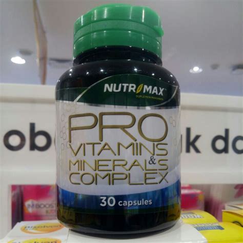 Nutrimax PRO VITAMINS MINERAL COMPLEX Contents 30 Capsules Shopee