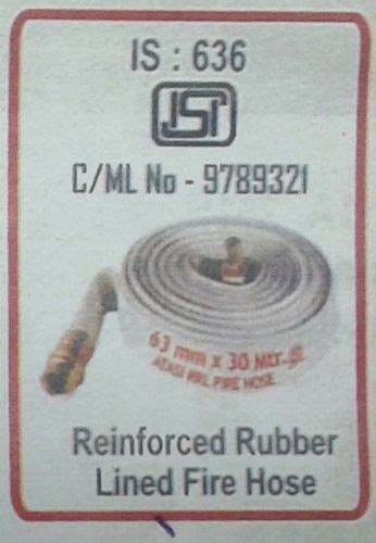 Reinforced Rubber Lined Fire Hose At Best Price In Kolkata Fire