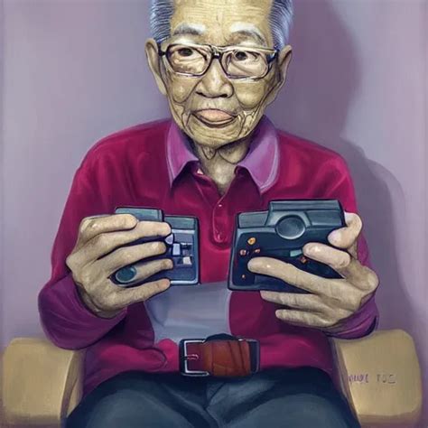 Portrait Of The Last Living Gamer By Mi Fu Stable Diffusion OpenArt