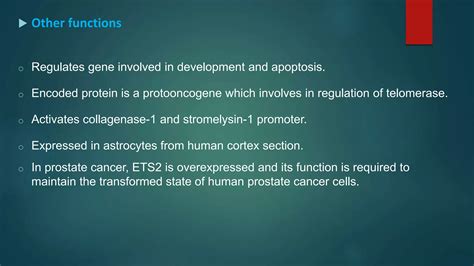 Transcription Factor Ets2 Ppt