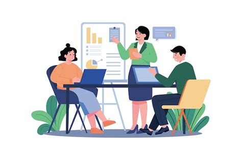 Premium Vector | Business Training Illustration concept on white background
