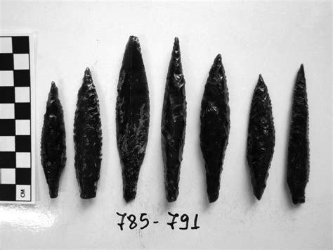 Examples Of Projectile Points From The Atalh Y K Assemblage