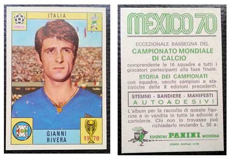 Figurine Calciatori Stikers Panini Mexico 70 Italia Mint Unused Choose