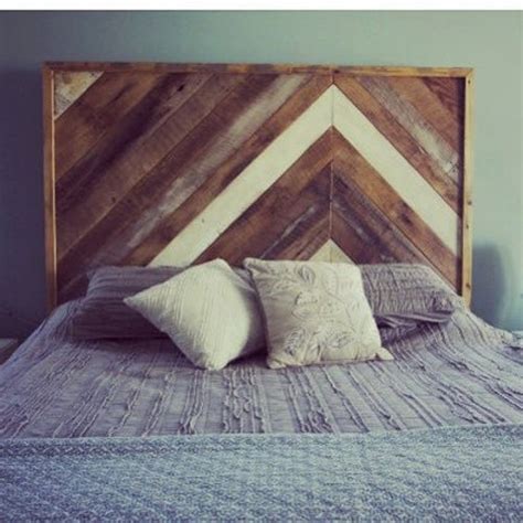 Herringbone Reclaimed Wood Headboard Queen Headboard Etsy