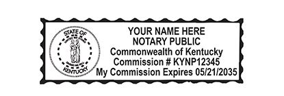 Kentucky Notary Pre Inked Shield Stamp Ships Next Day Free Shipping