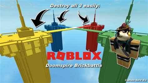 How To Destroy A Tower In Doomspire Brickbattle Easily Roblox Youtube