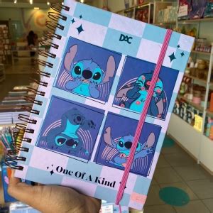 Caderno Smart Colegial Disney Stitch Folhas Reposicion Veis G