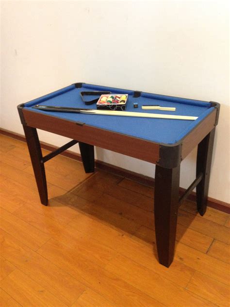 Wholesale 40inch Pool table with long legs in bule playfield ...