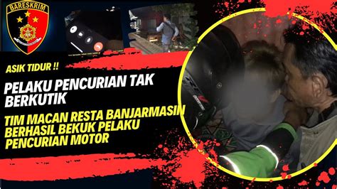 Asik Tiduran P Laku Pencur An Sepeda Motor Berhasil Di R Ngkus Tim