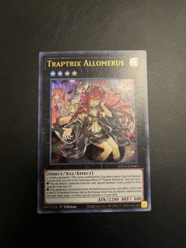 Yugioh Traptrix Allomerus Etco En045 1st Edition Ultra Rare Ebay