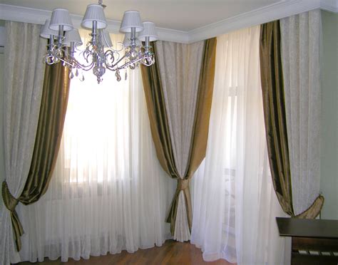 Угловые шторы - 42 фото