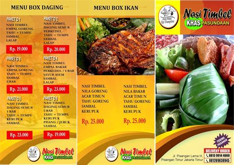 Desain Brosur Makanan Simple