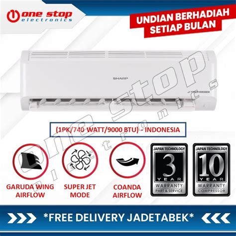 Jual Sharp Ah X Bey Ac Split Inverter Garuda Series Pk Shopee Indonesia