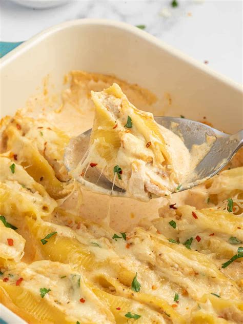 Cajun Chicken Alfredo Stuffed Shells – Cookin' with Mima