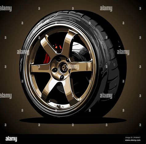 Racing Car Wheels Stock Vector Image And Art Alamy