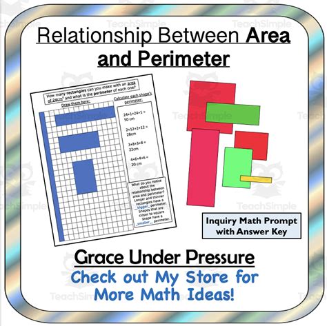 Relationship Between Area And Perimeter Math Inquiry Prompt By Teach