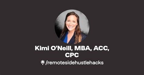 Kimi ONeill MBA ACC CPC Instagram Facebook TikTok Linktree