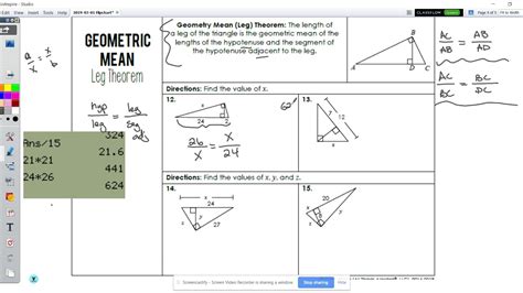 Geometric Mean Leg Theorem Hot Sex Picture