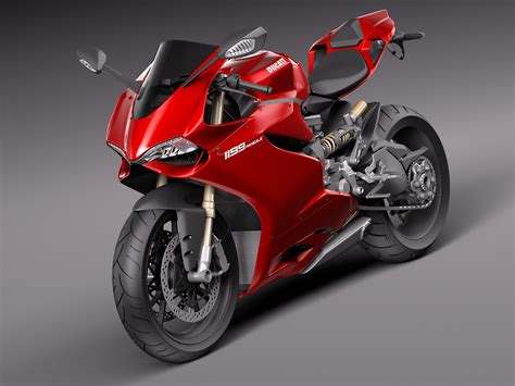 Ducati 1199 Panigale 2012 2015 3d Model 149 3ds C4d Fbx Lwo Max