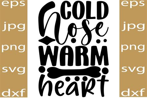 Cold Nose Warm Heart Graphic by Core leads · Creative Fabrica