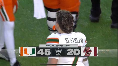 Miami Beats Boston College How Fsu Couldnt YouTube